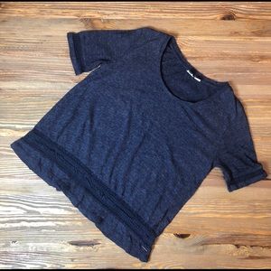 Roxy Short Sleeve Navy Blue Top